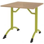 Table Cantate fixe 80 x 80 cm - dégagement latéral