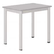 Table Carélie mobile 70 x 50 cm méla gris chants polypro. - Mobidecor