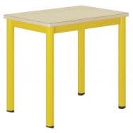 Table Carélie mobile 70x50 cm strat. coq oeuf chts alaisés - Mobidecor