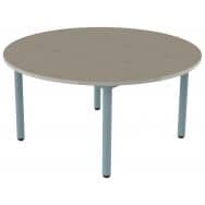 Table Carélie ronde Ø120 cm 4 pieds - stratifié polyuréthane