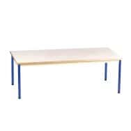 Table Chloé 120 x 80 cm 4 pieds plateau beige - Mobidecor