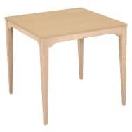 Table Grand Large 80 x 80 cm 4 pieds - stratifié ABS