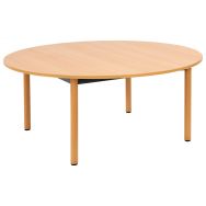 Table Lise ronde pieds bois