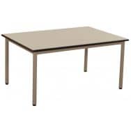 Table Malibu 4 pieds rectangulaire 120x80 cm chant surmoulé - Manutan Expert