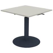 Table Mano 80 x 80 cm hauteur réglable plateau stratifié ABS
