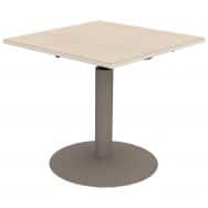 Table Mano 80 x 80 cm hauteur réglable plateau stratifié alaisé