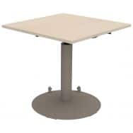 Table Mano mobile 80 x 80 cm hauteur réglable plateau stratifié ABS