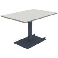 Table Mano mobile rectangulaire hauteur réglable plat stratifié alaisé