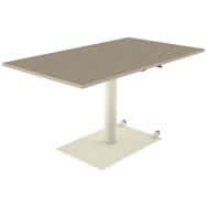 Table Mano mobile rectangulaire hauteur réglable plateau stratifié ABS