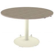 Table Mano mobile ronde Ø120 cm hauteur réglable plat stratifié alaisé ...