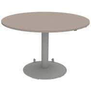 Table Mano mobile ronde Ø120 cm hauteur réglable plateau stratifié ABS