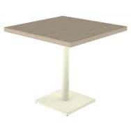 Table Menorca 80 x 80 cm T6 plateau ép. 40 mm stratifié ABS