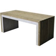 Table Prométhée 180 x 79 x 75 cm - pin / béton gris