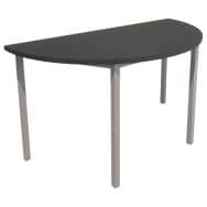 Table T demi ronde T6 hauteur 76 cm pied gris