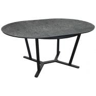 Table Valenza Ø125/175 x 125 cm - gris/graphite