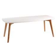 Table basse Marco 110x50 cm haut. 40 cm Chêne/Blanc