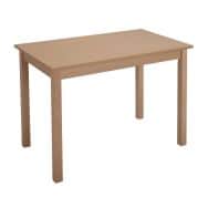 Table bureau Armel 4 pieds 60 x 80 cm coloris Hêtre naturel - Manutan Expert