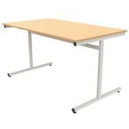 Table dégagement latéral 140 x 80 cm stratifié ABS