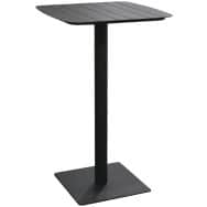 Table haute PERFECT 64 x 64 cm alu - graphite
