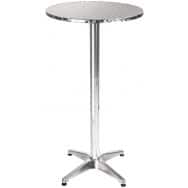 Table haute de bar rabattable en aluminium