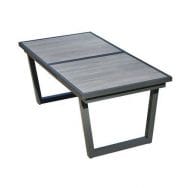 Table jardin Olhos 251x95cm aluminium+céramique gris anthracite