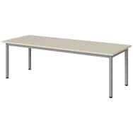 Table mat. Atlas rectangle strat. beige chant alaisé - Manutan Expert