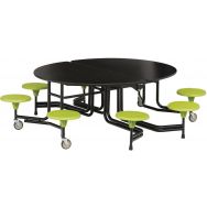 Table mobile ovale 8 assises