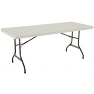 Table pliante Lifetime 183x76cm HDPE Beige