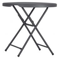 Table pliante Praxis 80 - Ø 81 cm - gris bleuté