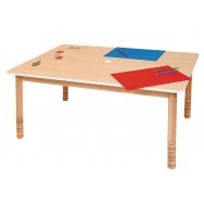 Table rectangulaire réglable 48 à 58 cm