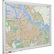 Tableau Softline avec carte cadre Amsterdam - Smit Visual