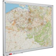 Tableau Softline avec carte cadre Belgique (code postal) - Smit Visual