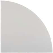 Tablette de raccord - Gris clair - Largeur 80 cm, Forme : Quart de rond