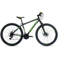VTT semi-rigide - KS Cycling - Sharp - 29 pouces - 46 cm noir vert