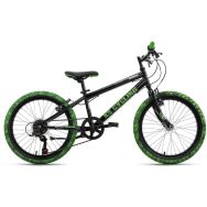 Vélo enfant - KS Cycling - Crusher - 20 pouces - 28 cm noir vert