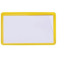 100 Porte-étiquettes fond jaune Autoadhésif Larg : 100 mm Haut : 60 mm