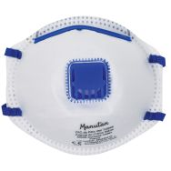 10 Demi-masques respiratoires coque à usage unique FFP2 Avec soupape
