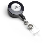 10 Enrouleurs pour badge Noir