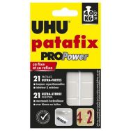 21 carrés pâte de fixation repositionnables Gris