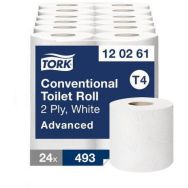 24 rouleux Papier toilette Tork Advanced Blanc