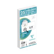 25 enveloppes auto.adh110x220 fen35x100 80g ss cello