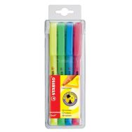 4 surligneurs Flash - jaune, bleu, vert, rose