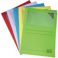 50 Pochette Coin à Fenêtre Elco Zéro Plastic 22x31 Assorti