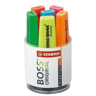 6 surligneurs Boss Original - couleurs assorties