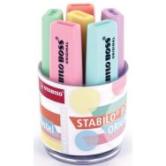 6 surligneurs Boss Original Pastel couleurs assorties