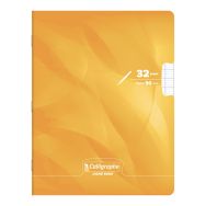8000 PELLICULE, Cahier piqué 17x22 32p séyès agrandi 2,5mm 90g