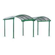 Abri Aluminium à toiture cintrée - Larbaletier