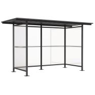Abri Bus toiture plate Bellecombe L x 3,08 x1,60 x2,16-Manutan Expert