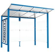 Abri bus Modulo vitrine 1 bardage latéral - Procity