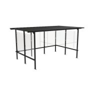 Abri cycles Beaufortain simple verre noir profond